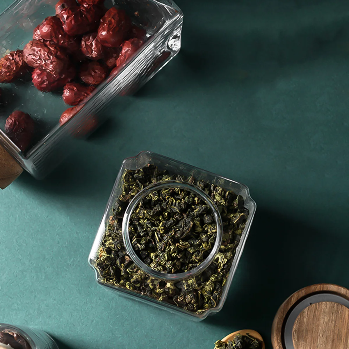 

350Ml Sealed Jar Airtight Food Storage Container For Tea Coffee Sugar Salt Dry Food Kitchen Pantry Organizer Glass Storage Jars