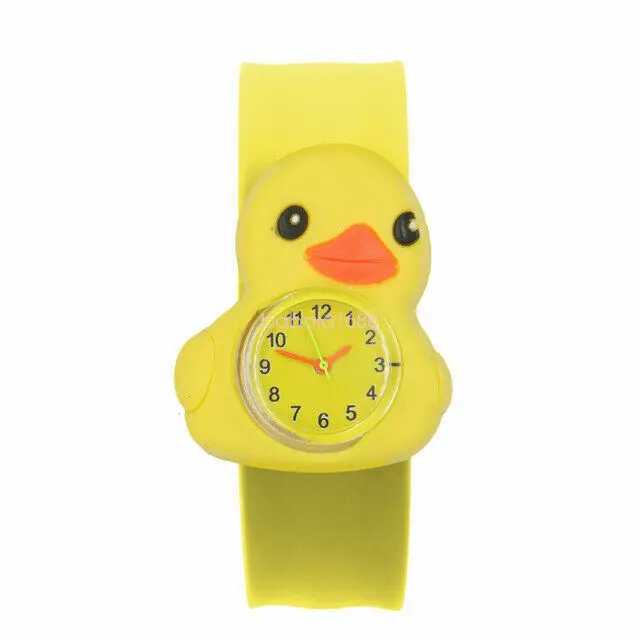 Digital Cartoon Boys Wrist Watch Slap Snap Fashion Girls Silicone Electronic Children Kids Watches