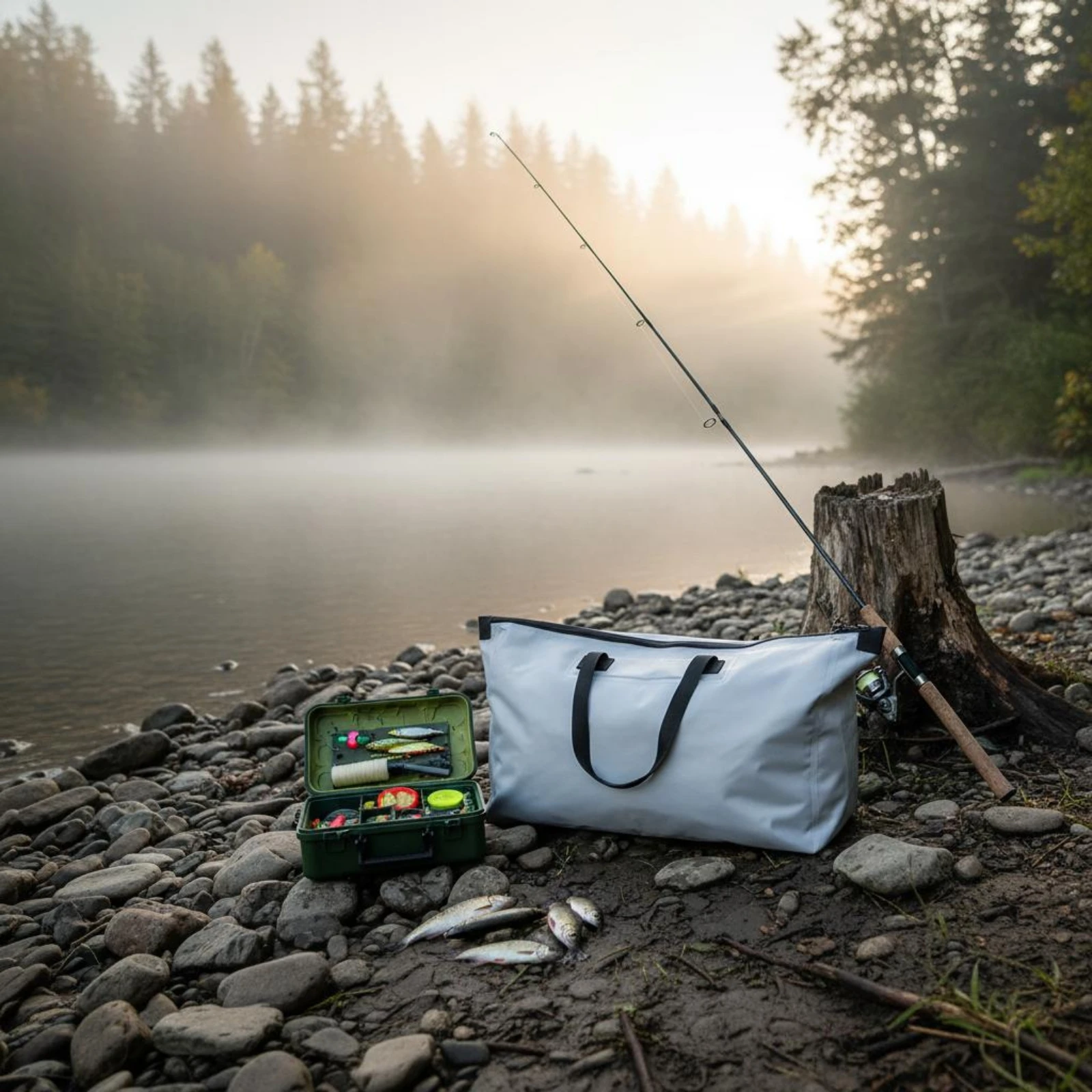 

Seafood Cooler Bag Leakproof Insulated Seafood Bag Outdoor Gear Easy to Clean Foldable for Anglers