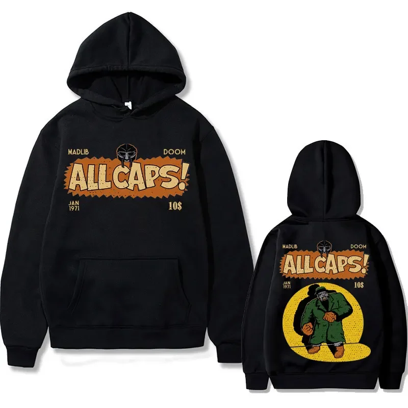 

Madlib Doom Hoodies Pullover Singer Madvillain Mf Doom Amazing Hoodie Men Women Hip Hop Sweatshirt Men's Streetwear Clothing