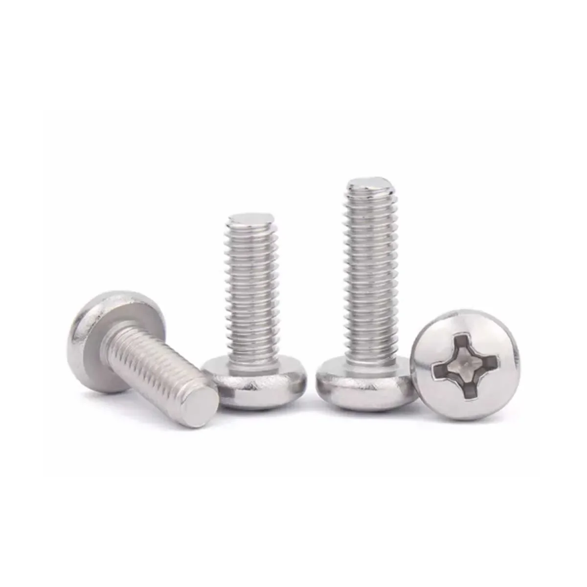 

201 Stainless Steel GB818 Round Head Screw Pan Head Cross Machine Tooth Bolt M8M10