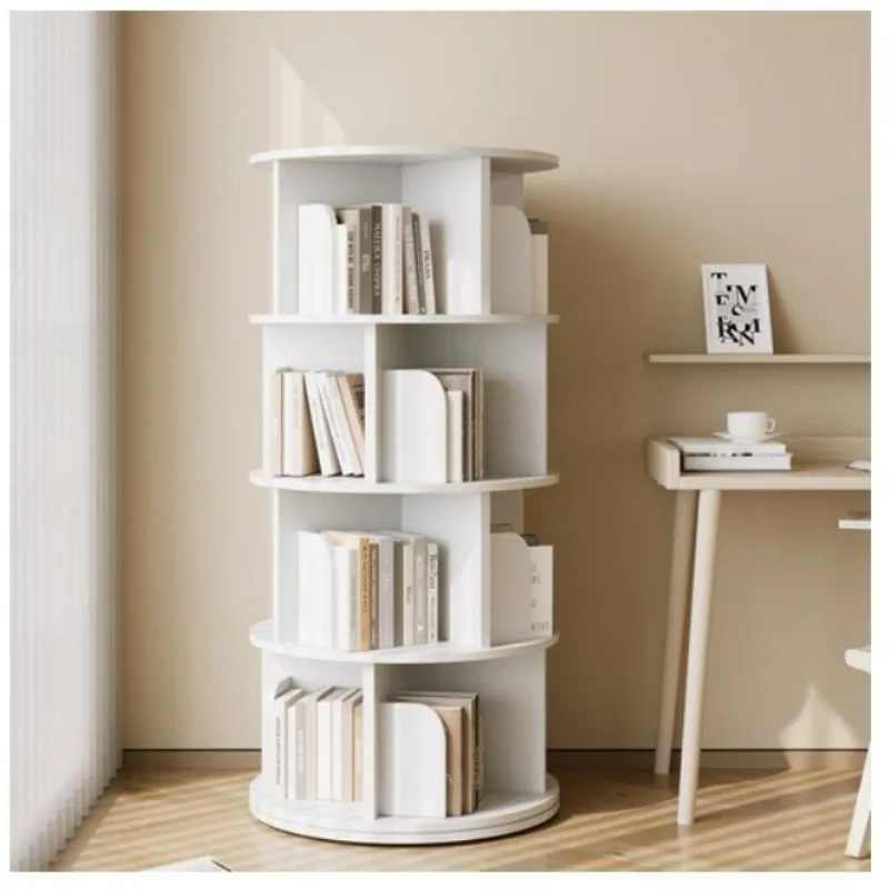 Rotating bookshelf simple household space saving simple landing students creative storage