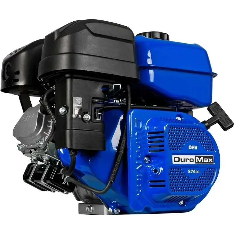 home.DuroMax XP9HP 274cc 1-Inch Shaft Recoil Start Gasoline Engine, Blue