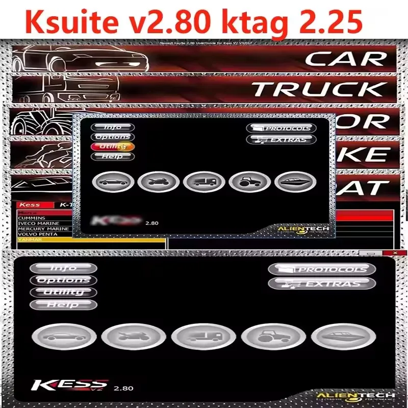 

Ksuite 2.8' ECU Auto Diagnostic Tool Programmer Software for Car Truck Bike Tractor Boat - Fixes RSA Error Compatible with KESS