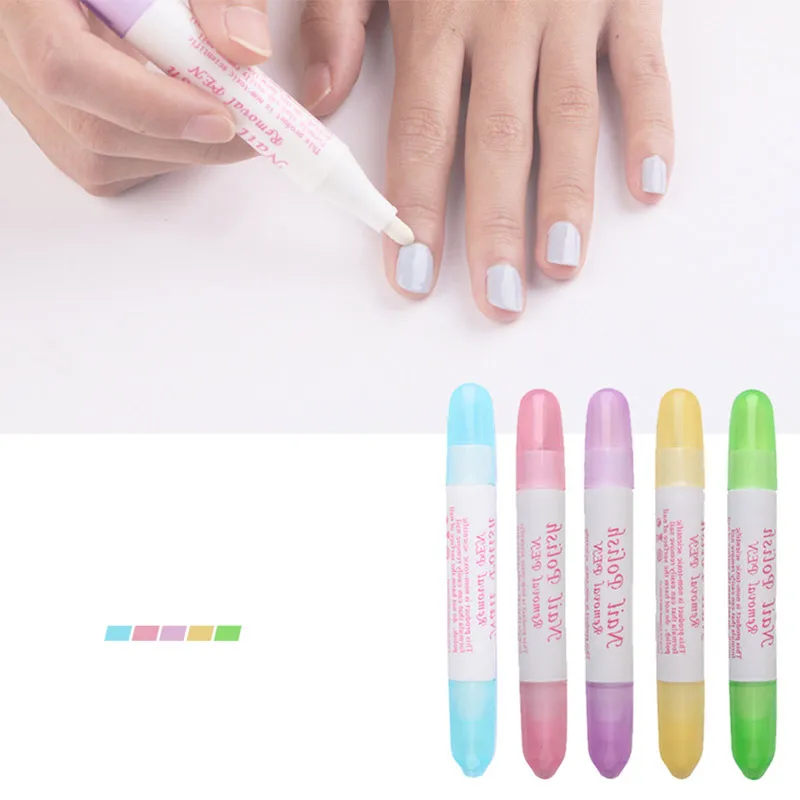 1pc Nail Polish Remover Nail Enhancement Tool Edge Modifier Pen Nail Polish Correction Nail Remover Pen Convenient Washing Nail