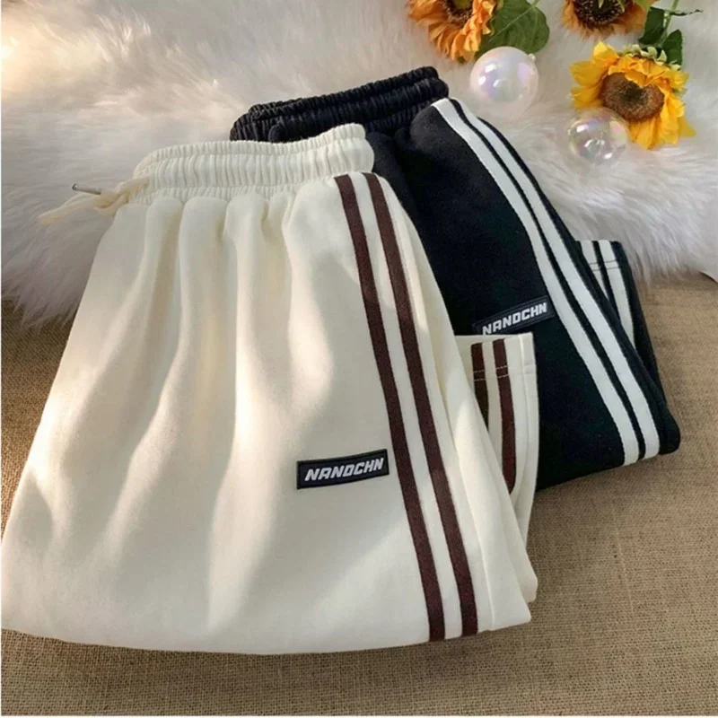 Wakamono Women Summer Pants Beige Pants Sports Shorts Women\'s Korean Style Loose and Thin Wide-footed Casual Shorts Dropshipping