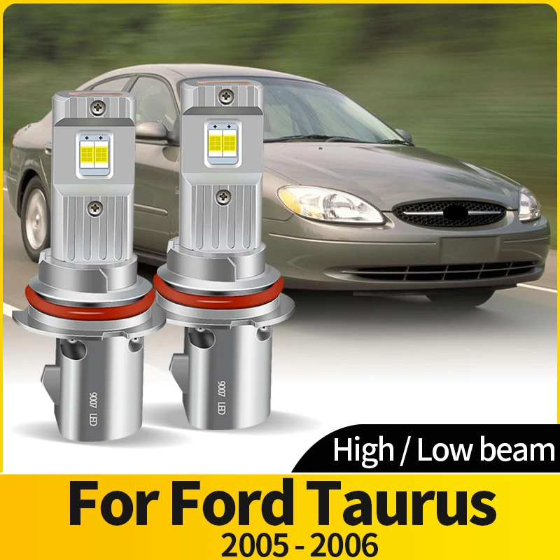 

2PCS Canbus LED 9007 HB5 Headlight HI/LO Beam LED Car Headlamp Bulbs Super Bright 6500K Turbo Fan CSP For Ford Taurus 2005-2006