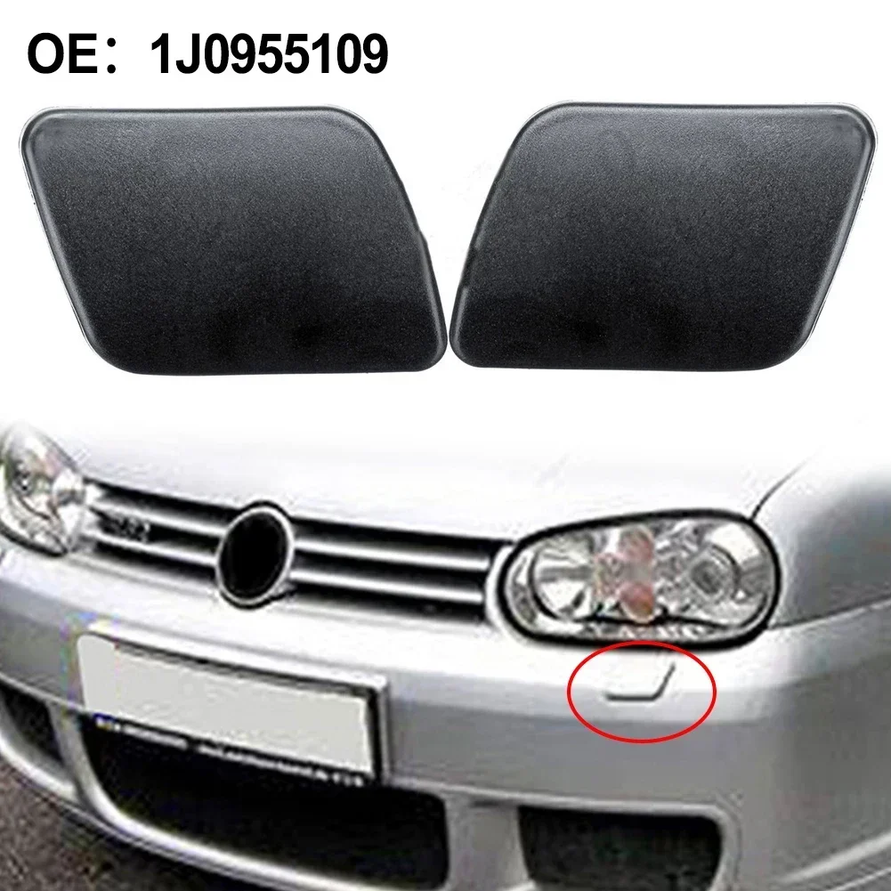 2pc Headlight Cleaning Cover Left Right For Golf 4 IV 97-06 Headlamp Cleaning Washer Jet Cap Left Right Exterior Part Use