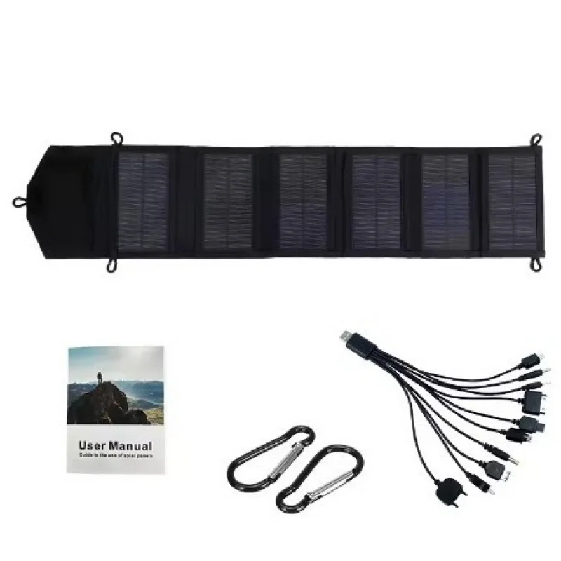 Solar Panel20WSolar Folding Bag Solar2USBFast Charging Portable Power Bank