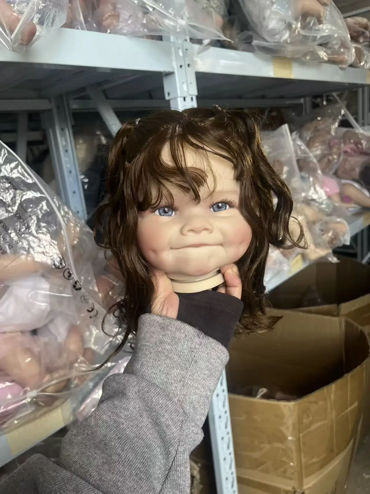 24인치 리본 인형 키트 라야 유아 사이즈 DIY 인형 부품 이미 페인팅된 3D 피부와 보이는 정맥 수제 키트 베베 리본