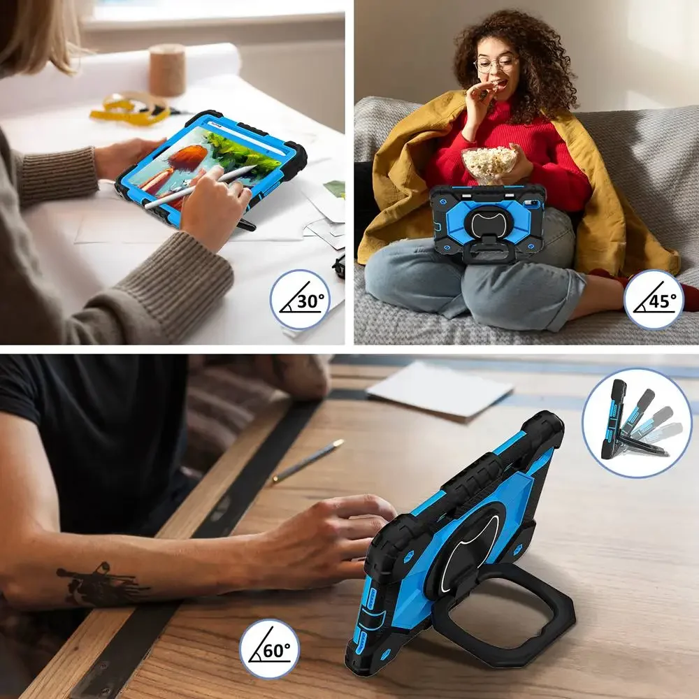 حافظة لجهاز iPad mini 7 2024 A17 Pro مقاس 8.3 بوصة غطاء لوحي من السيليكون + PC لجهاز iPad mini 6 حامل درع عالي التحمل بدون قلم #4