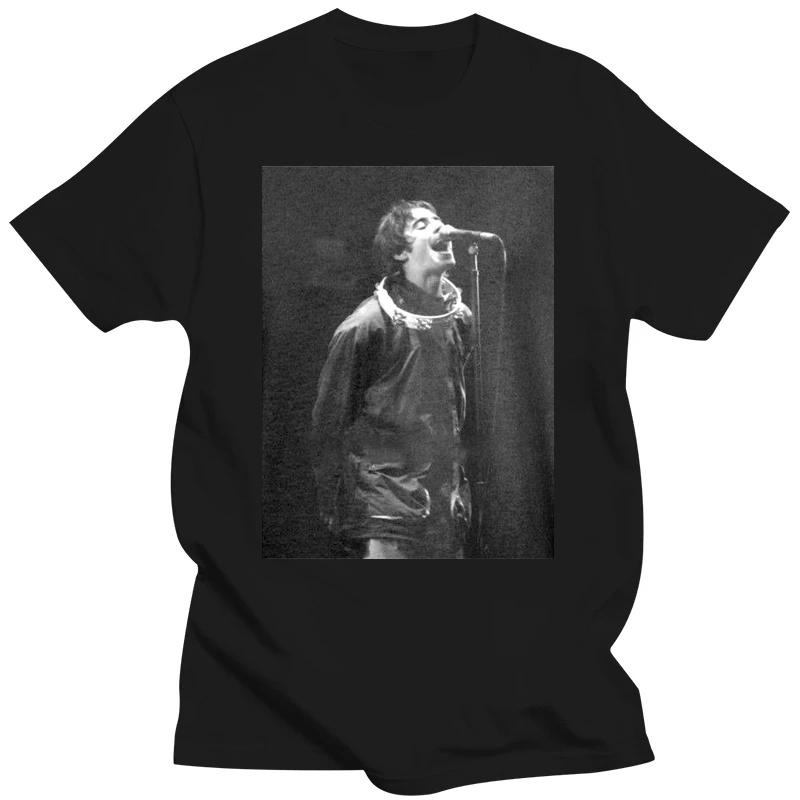 Liam Gallagher Print Men T Shirt White T-Shirt Short Sleeve Mens New Funny Brand Clothing Top Tee 100% Cotton