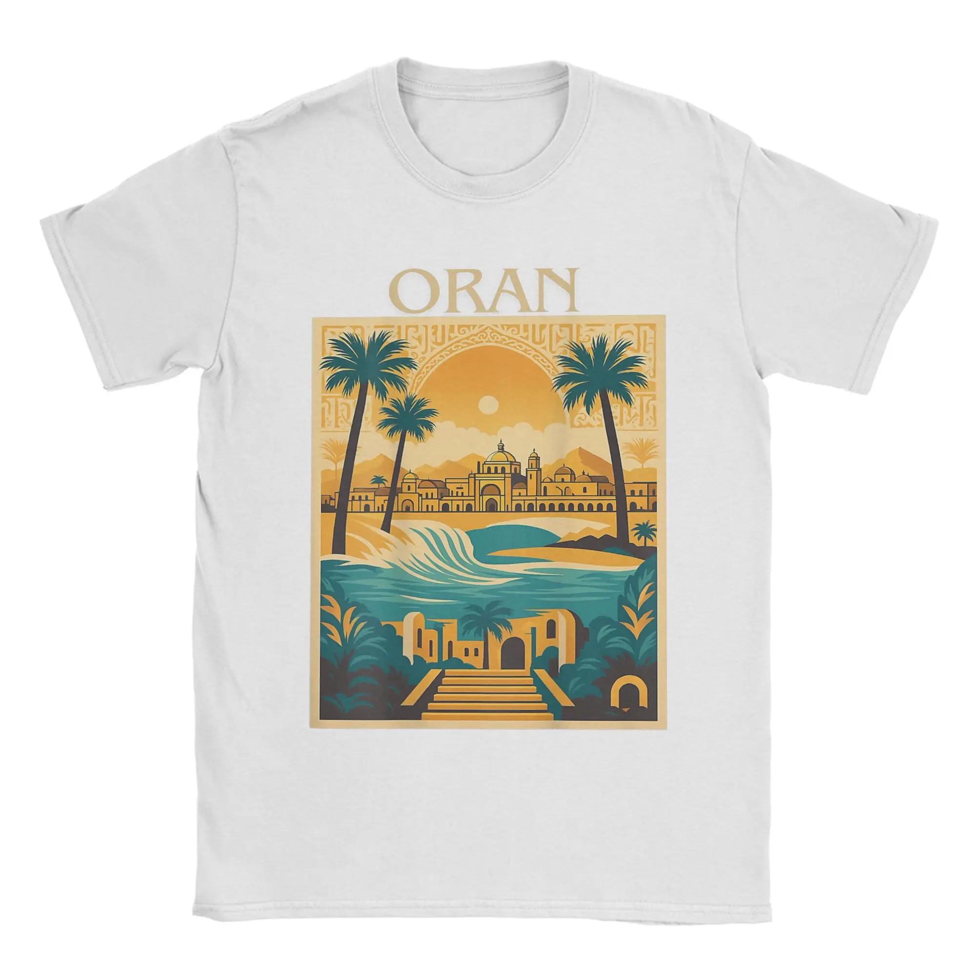 Algeria Oran DZ Algerian T Shirt Men Cotton Funny T-Shirts Round Neck Africa Arab Tees Short Sleeve Clothes Printed