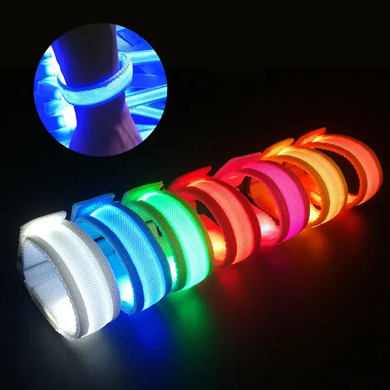 Bracelet lumineux Led pour Concert, fête, Bar, sport, brille dans la nuit, néon, fournitures de fête