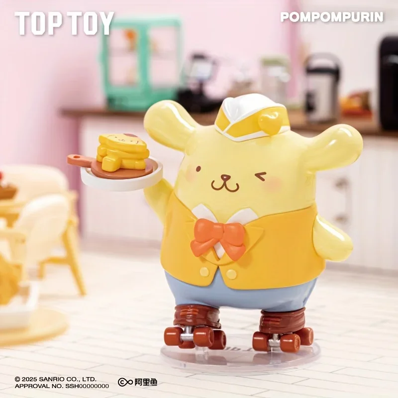 

TOPTOY Sanrio Roller Skating Western Restaurant Series Blind Box Mystery Box Toys Kawaii Ornaments Figurines Home Decor Desktop