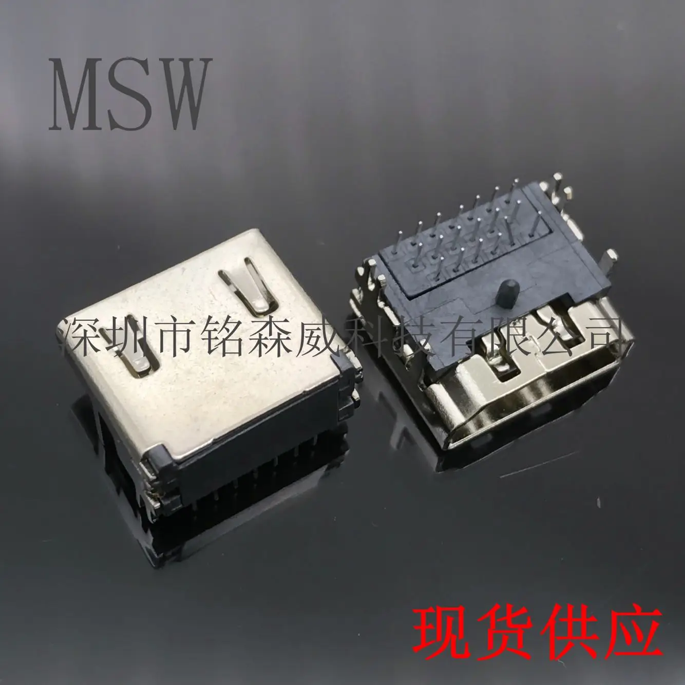 

For HDMI socket, three rows, pins HDMI female high definition TV socket interface three rows of pins 19 pins