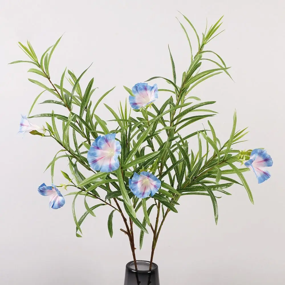 100cm Artificial Morning Glory Branches Beautiful Real Touch Simulation Oleander Flowers Elegant Handmade Fake Flower