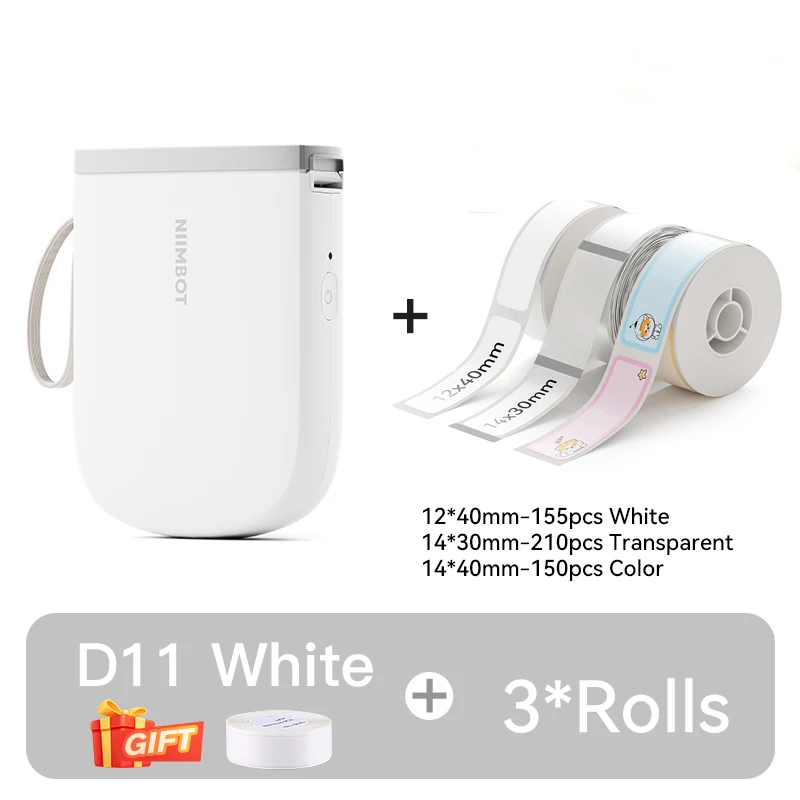 NIIMBOT D11 Nieuwe Versie Labelprinter Mini Draagbare 300 DPI Bluetooth Draadloze Label Maker Naamplaatje Keuken Sticker PrintingMaker