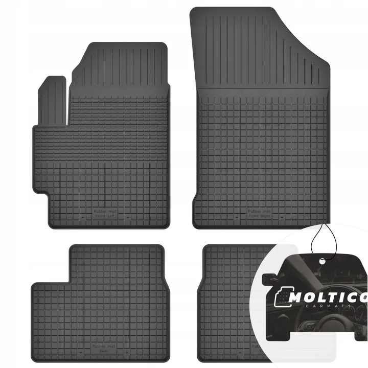 Rubberen matten, geschikt voor Suzuki Swift III, bouwjaar 2005-2010, set inclusief rand.