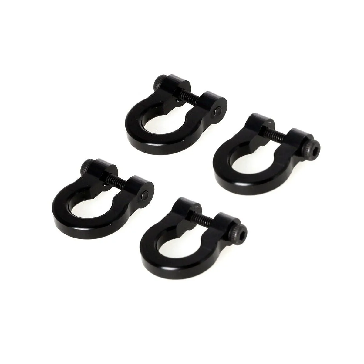 

LCX Racing 1/10 RC Crawler 4pcs Bumper Tow Shackle Set Upgrades Parts Accessories for TRX4 TRX6 SCX10 II III PRO Gen8 Gen9