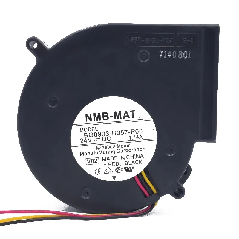New Fan for NMB BG0903-B057-P00 1.14A 24V 9733 Frequency Converter Fan Centrifugal Vortex Blower 97*97*33mm