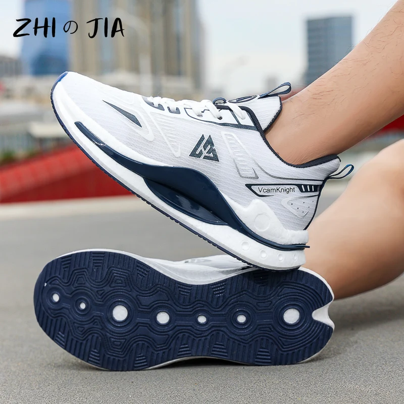 

Men's Spring Summer New Sports Shoes Mesh Breathable Comfortable Outdoor Running Shoes Fashion Large Anti slip Footwear 39-46