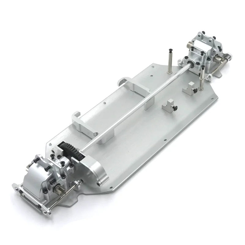 Aggiornamento in metallo Piastra inferiore Cambio Differenziale Centro Drive Cornici e articoli da esposizione Parti di automobili RC adatte per WLtoys1/12 124016 124017 124018 124019