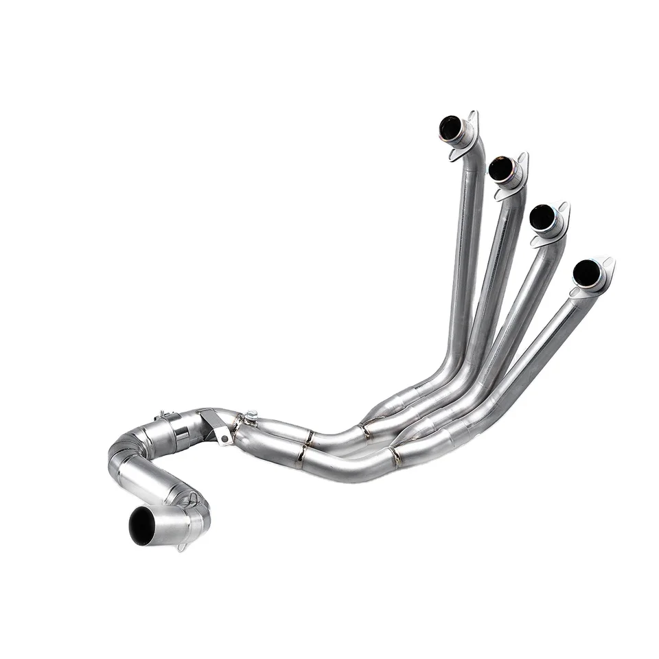 

STLF New NlkHanm Titanium Alloy Exhaust Pipes for Hon CB650R/CBR650F Full Moto System with Movabile Front Link Pipe Packed in Bo