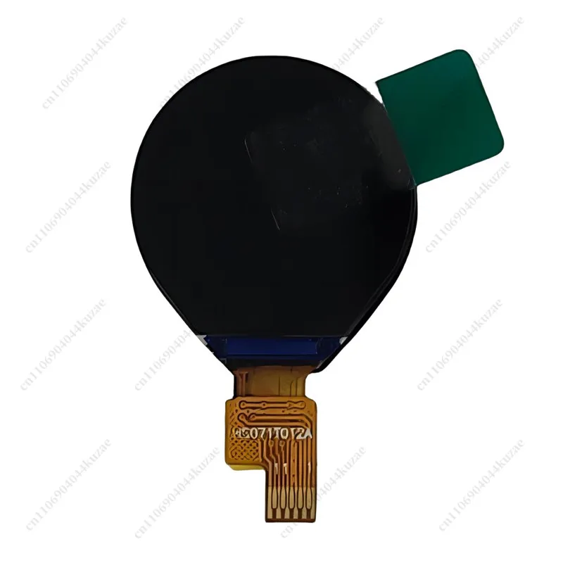 0.71 Inch Small Round TFT LCD Screen, SPI Interface Smart Watch Display