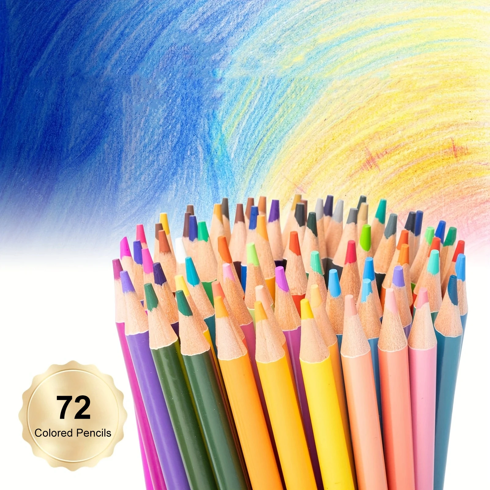 72 Colored Pencil Set,for Adults Coloring Book,Oil based Colored Pencil, Handmade Canvas Pencil Wrap,Holiday Gift