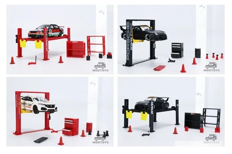 

Gfans Model 1:64 Garage Repair toolsCar Lifting Mugen Js Racing RWB A & B