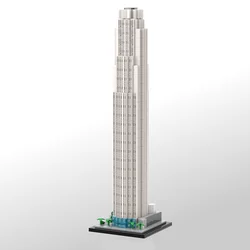 MOC building blocks Bank of America Tower 1:800 scale building model building blocks DIY birthday Christmas gift