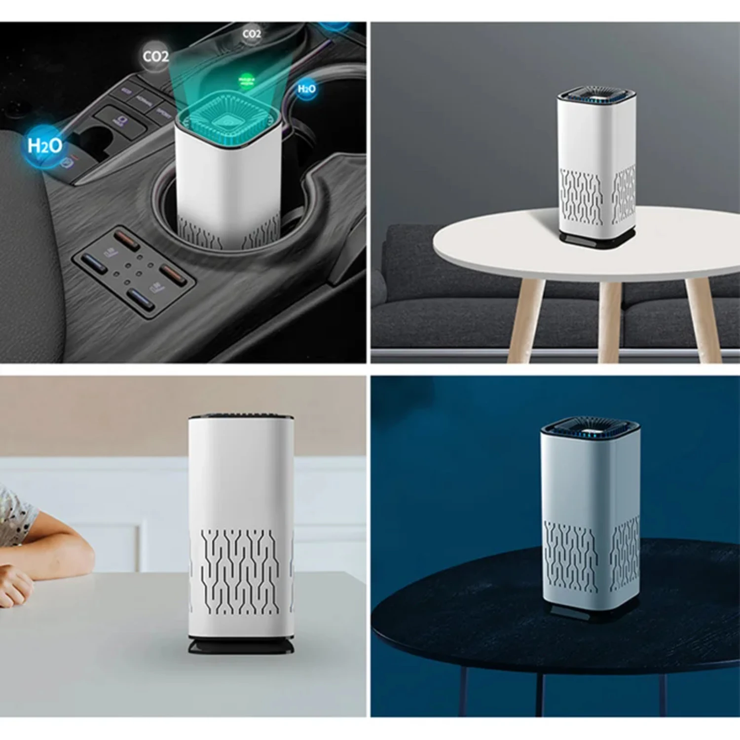 2024 جديد سيارة صغيرة الهواء المرطب سبائك الألومنيوم الزيوت الأساسية الناشر معطّر الهواء لملحقات مكتب السيارات