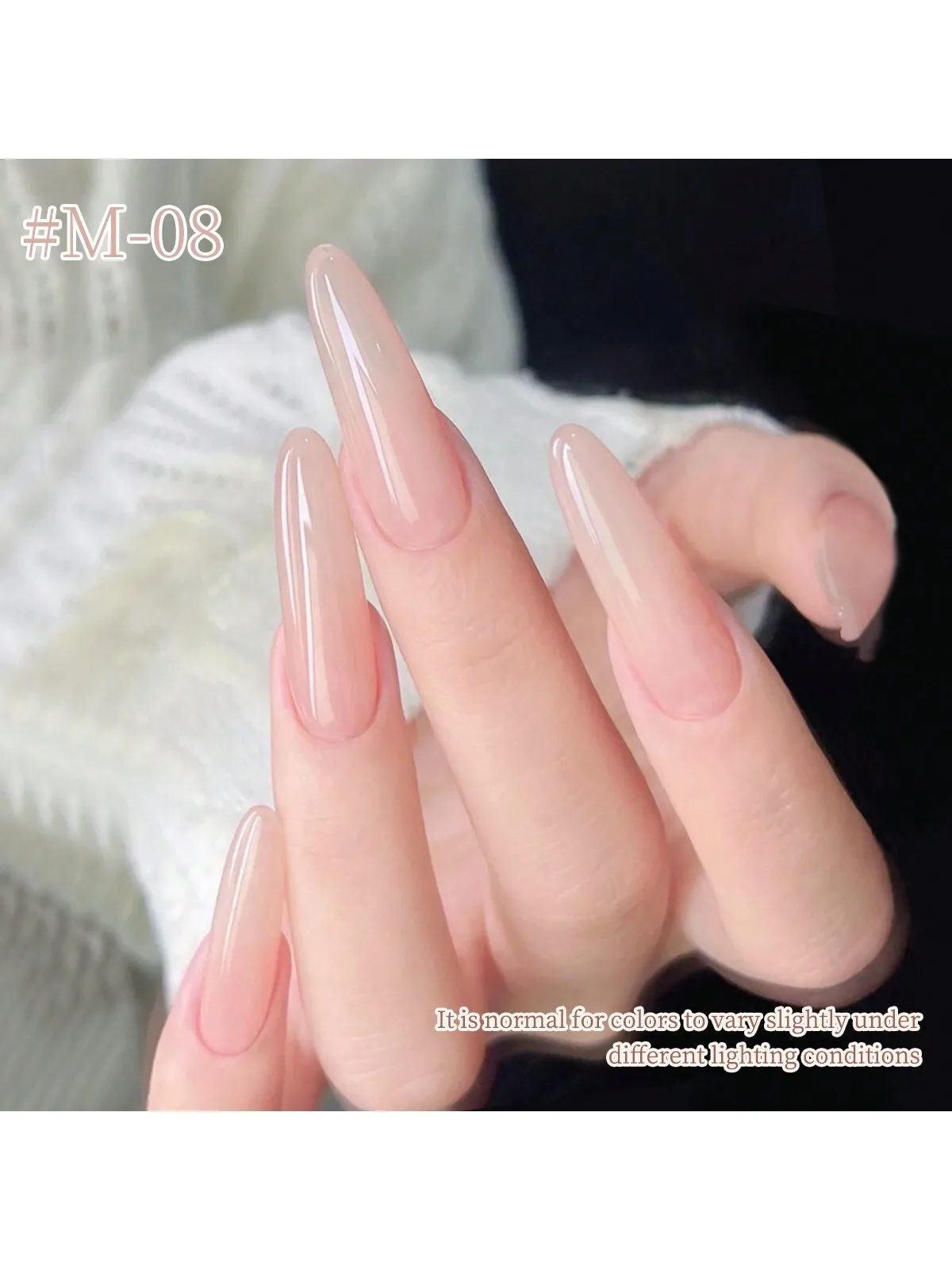 6pcs 15ml Ice-Transparent Nude Pink Nail Polish Full Set of Phototherapy Gel Suitable for Nail Salon DIY gallery 1