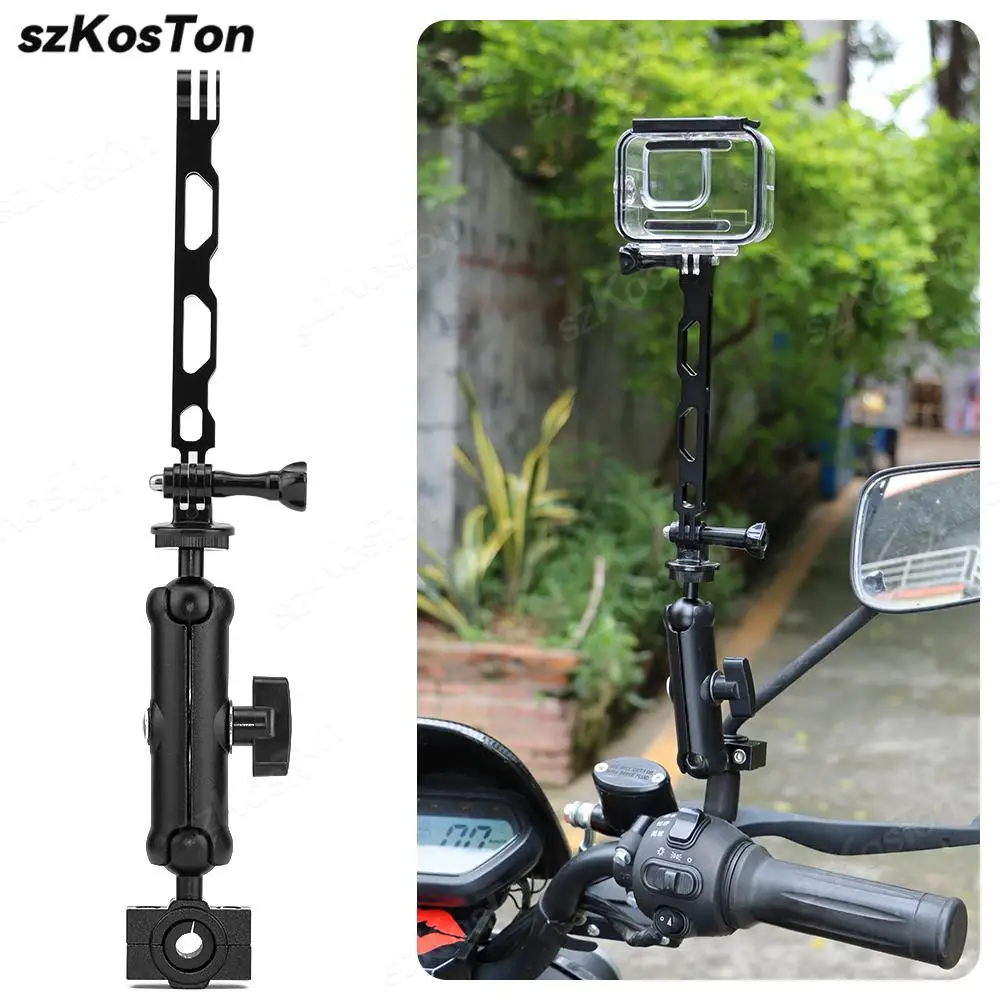 

Bike Clamp Mount Accessories for Gopro 13 12 11 10 9 8 Bike Motorcycle Handlebar Mount Action Camera Adapter For DJI Insta360 X4