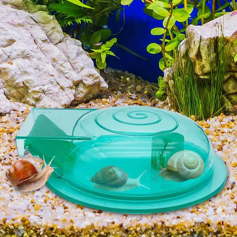 Atrapasueños transparente para acuario, removedor de caracoles, suministros de limpieza para pecera, agua, hierba, trampa para caracoles, accesorios de limpieza
