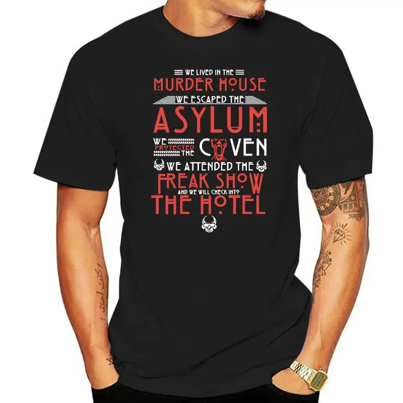 American Horror Story T Shirt Comical Printing Costume Summer Size Over Size S-5XL Cotton Slim Loose Shirt