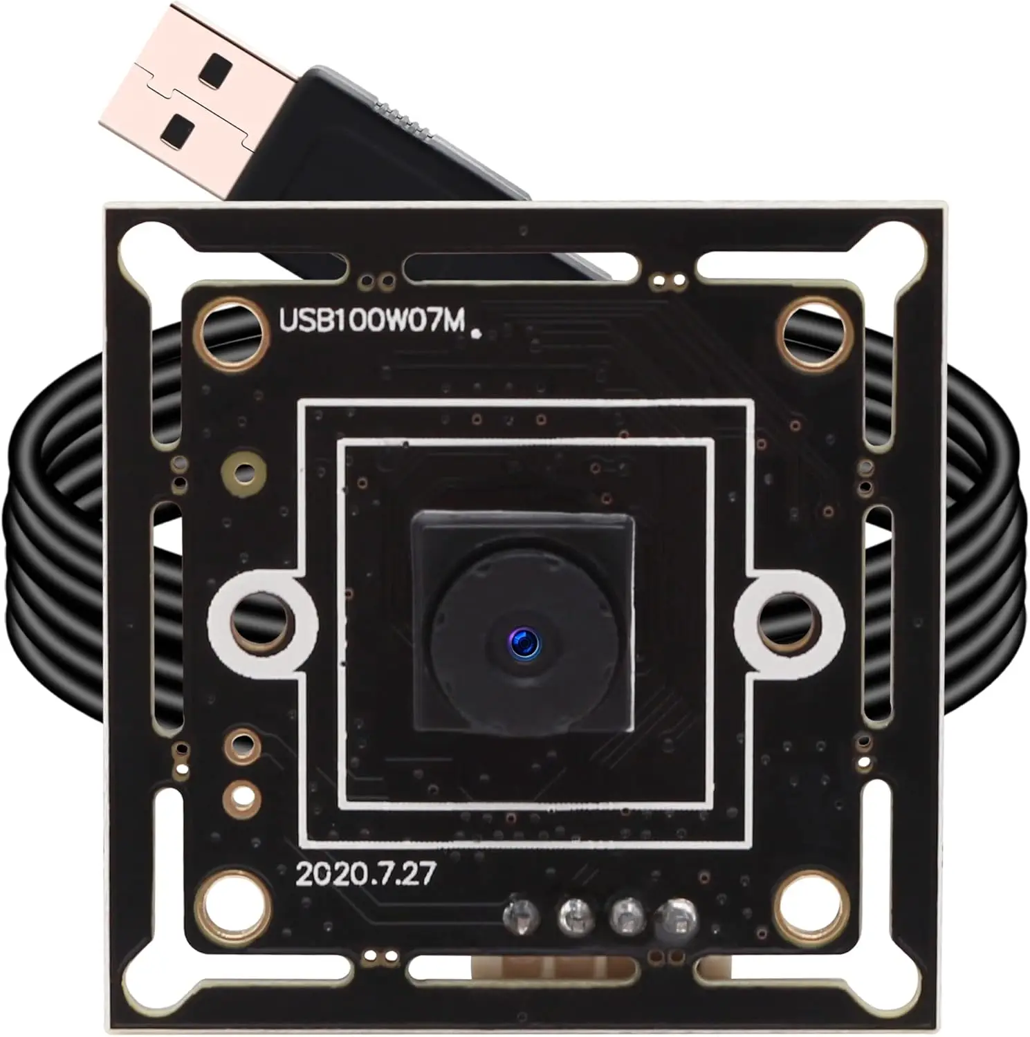 ELP 720P Super Mini USB Webcam Board with 45degree M7 Lens OV9712 Embedded USB Camera Module for Industrial Equipment
