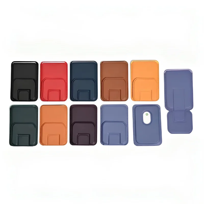 Magsafe Card Holder Leather Phone Case Stand for iPhone 17 16 15 14 13/Plus/Pro Max Magnetic Wallet Card Slot Cover
