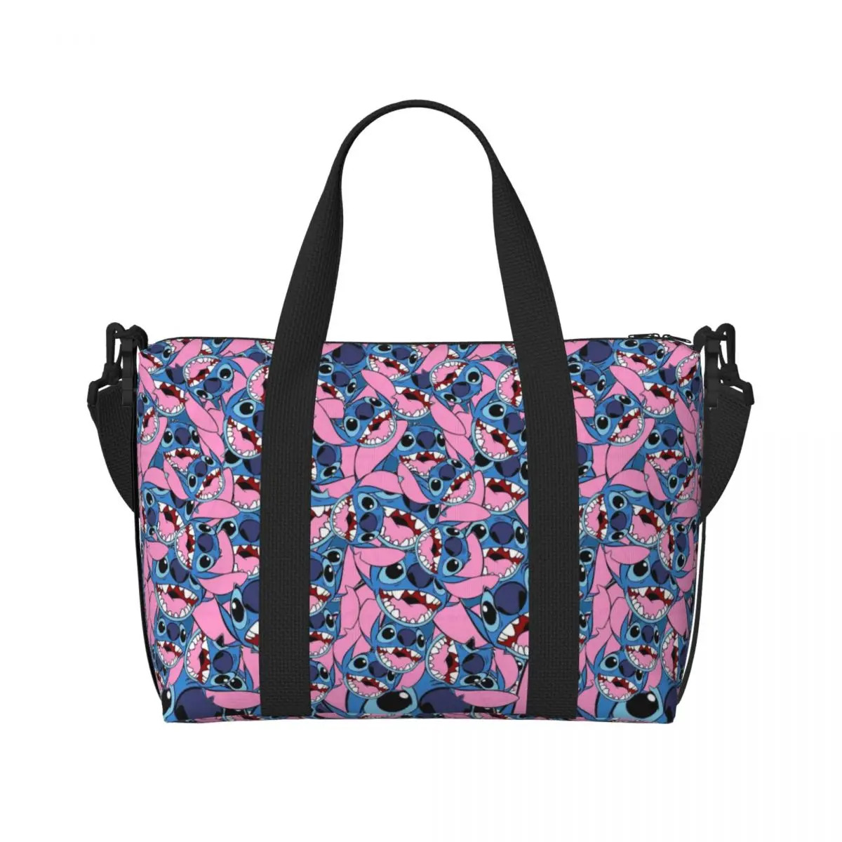 

Сумка-тоут с индивидуальным дизайном в стиле манга/аниме для женщин, большая вместимость, для пляжа, спортзала, путешествий