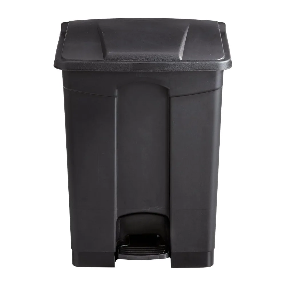 

17 Gallon Step-On Trash Can with Foot Pedal, Hands-Free Kitchen Garbage Bin for Indoor Outdoor Use, Black
