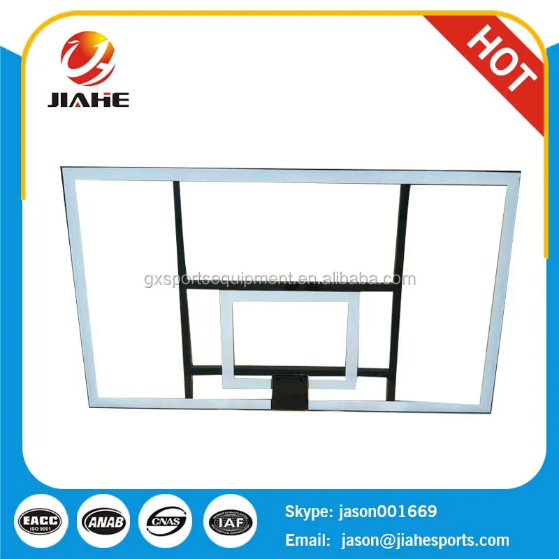 고품질 견고하고 내구성 있는 아크릴 유리 농구 백보드 공장 직판