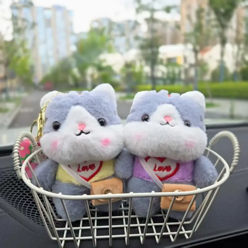 かわいい漫画の動物猫ぬいぐるみキーホルダーペンダントバックパックぶら下げ装飾ギフト