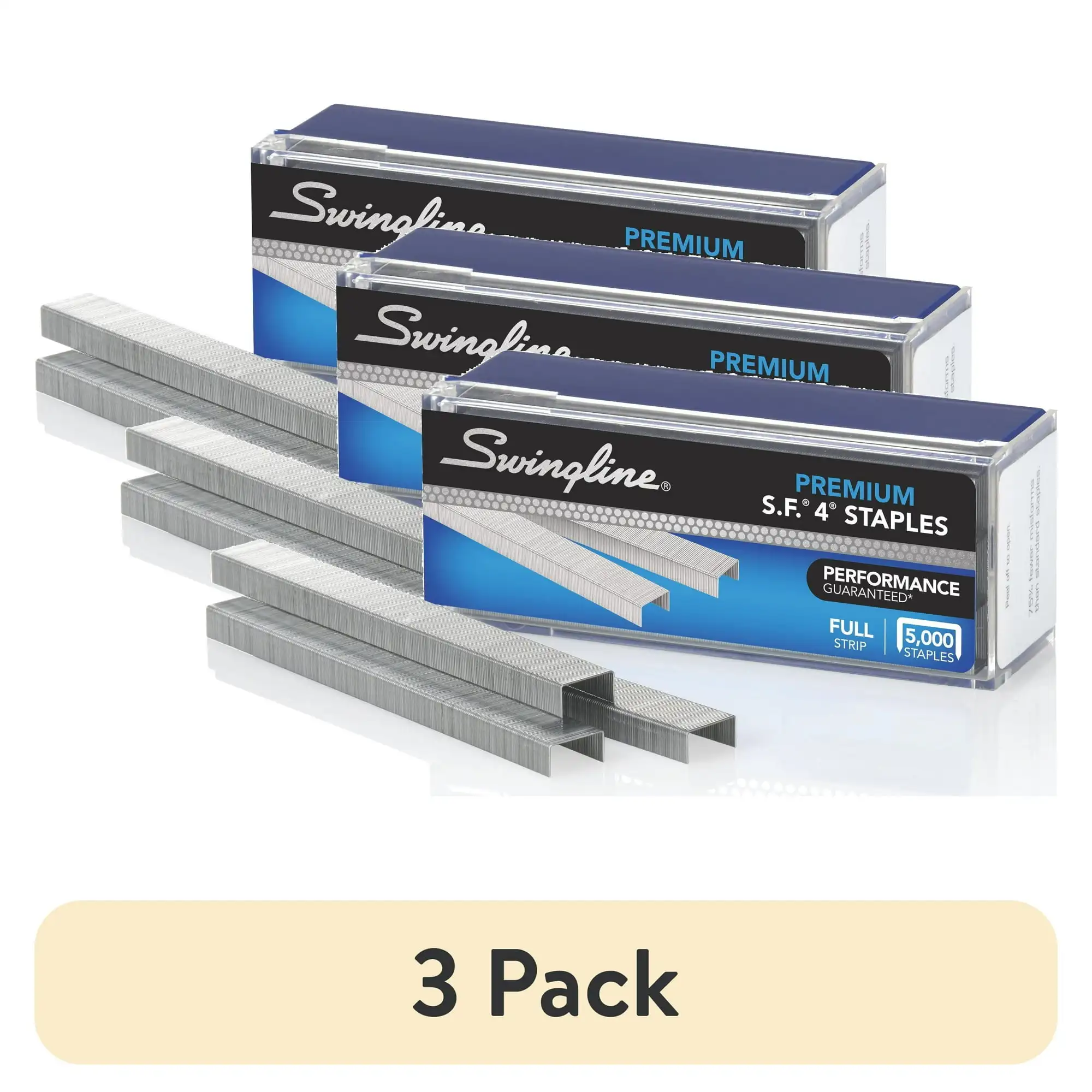

(3 pack) Swingline S.F. 4 Premium Staples, 1/4" Length, 5000 Count (S7035482)