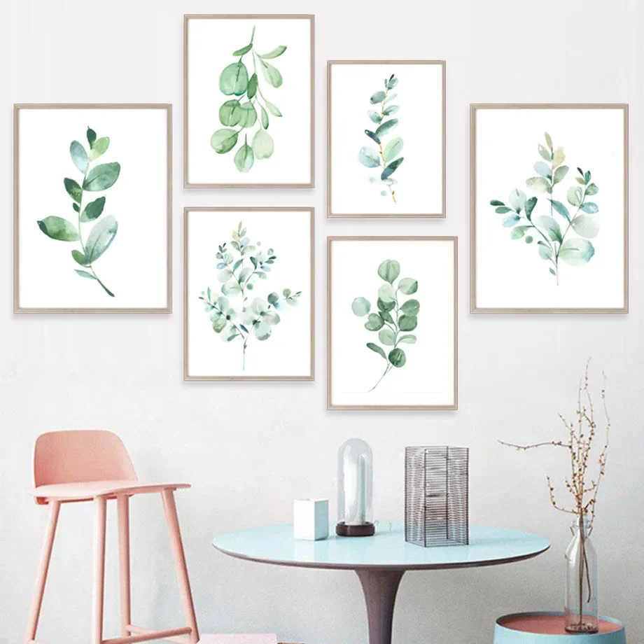 Herbs Greenery Branches Olive Botanical Wall Art Canvas Painting Nordic Posters And Prints Wall Pictures For Living Room Decor