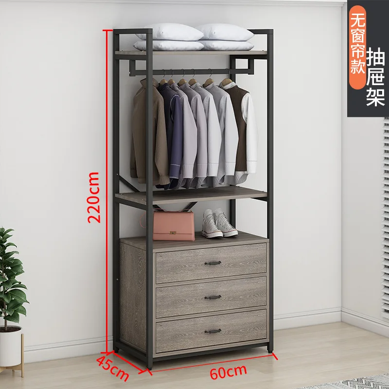 Light luxury cloakroom Hanging hanger Storage Bedroom Multifunctional drawer Storage Display