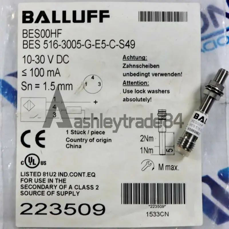 1PC NEW for Balluff BES 516-3005-G-E5-C-S49 Proximity Switch Sensor