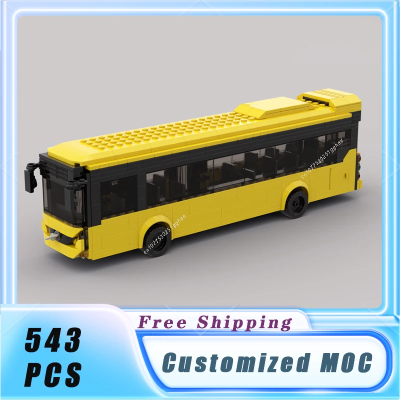 

Classical City Bus 7900 Vehicle MOC 7 Width Building Blocks Model Bricks Sets Assemble Display Children's Toys Gifts