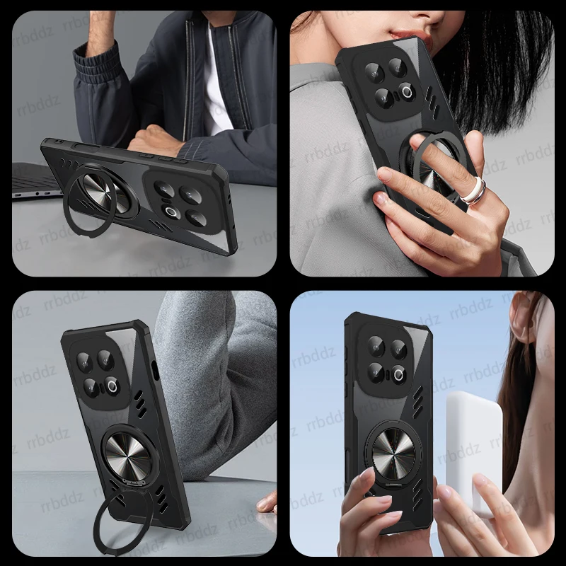 For VIVO IQOO 13 Strong Magnetic Case -360 ° Rotating Ring Heat Dissipation Phone Case