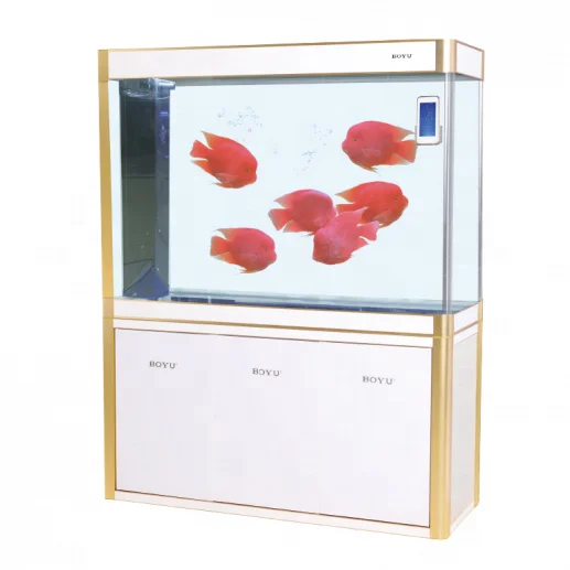 BOYU EAF-1000D/1200D/1500D Aquarium Wireless Intelligent Control With Large Display Screen Big Fish Tank With Cabinet